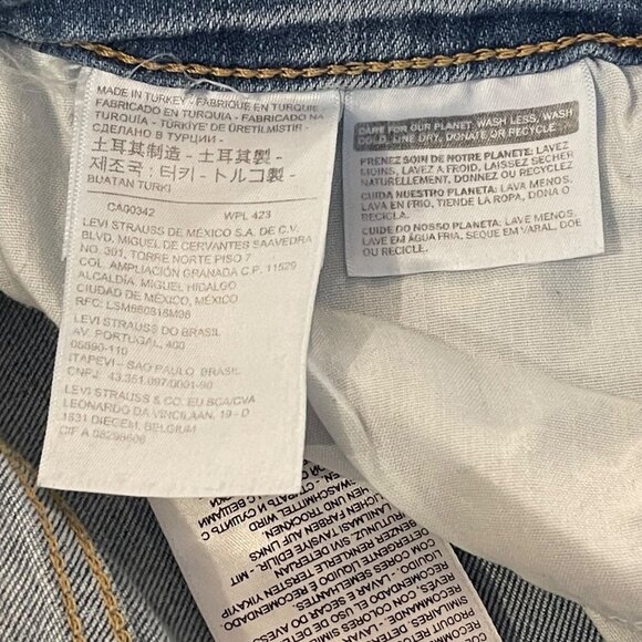 NWT Levis 21 High Rise Skinny Women's Jeans in Soho Way - Light Wash new - Picture 13 of 16